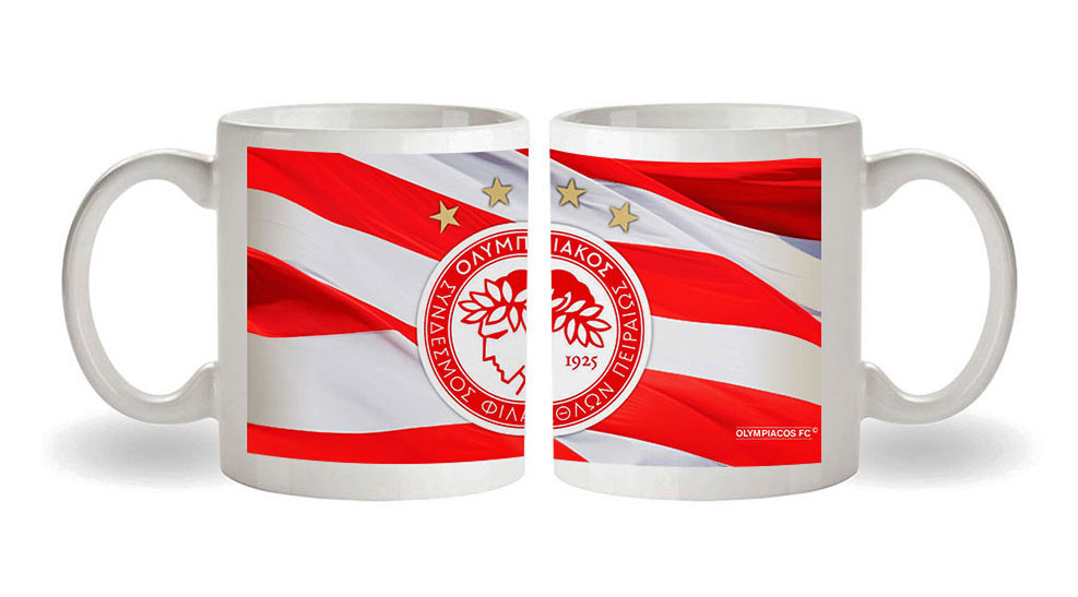Κούπα Ολυμπιακός διπλής εκτύπωσης σημαίας